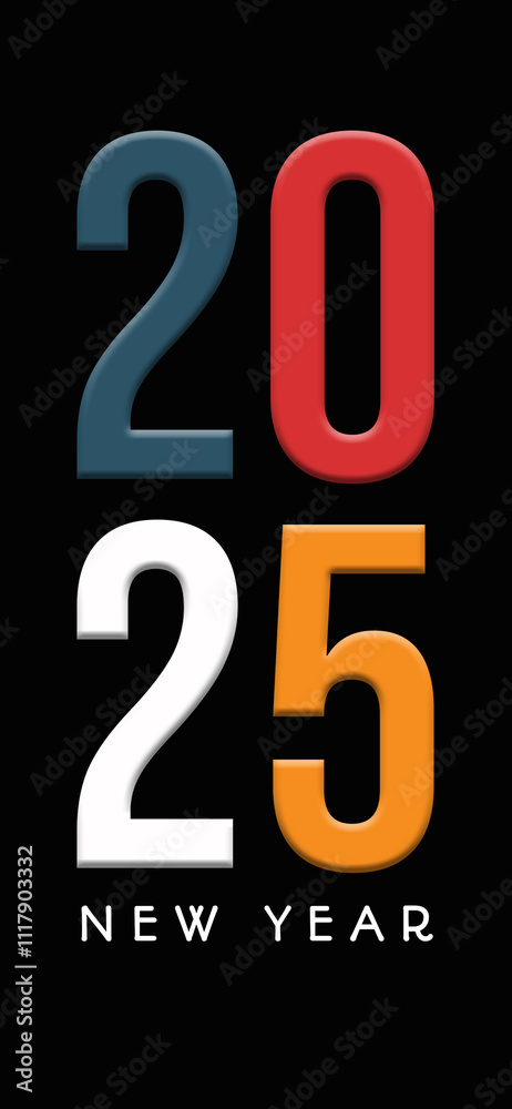 Stylish happy new year 2025 artwork featuring bold modern typography and minimal design for creative celebrations and festive greetings Stylish happy new year 2025 artwork featuring bold modern typography and minimal design for creative celebrations and festive greetings