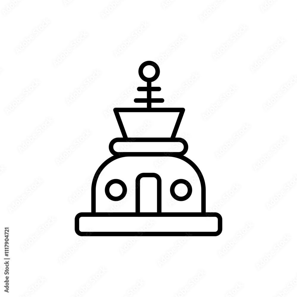 Space station outline icons, minimalist vector illustration ,simple transparent graphic element .Isolated on white background Space station outline icons, minimalist vector illustration ,simple transparent graphic element .Isolated on white background