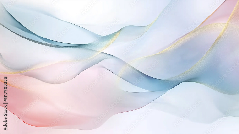 meditative abstract image, with soft, flowing lines and a calming color palette.