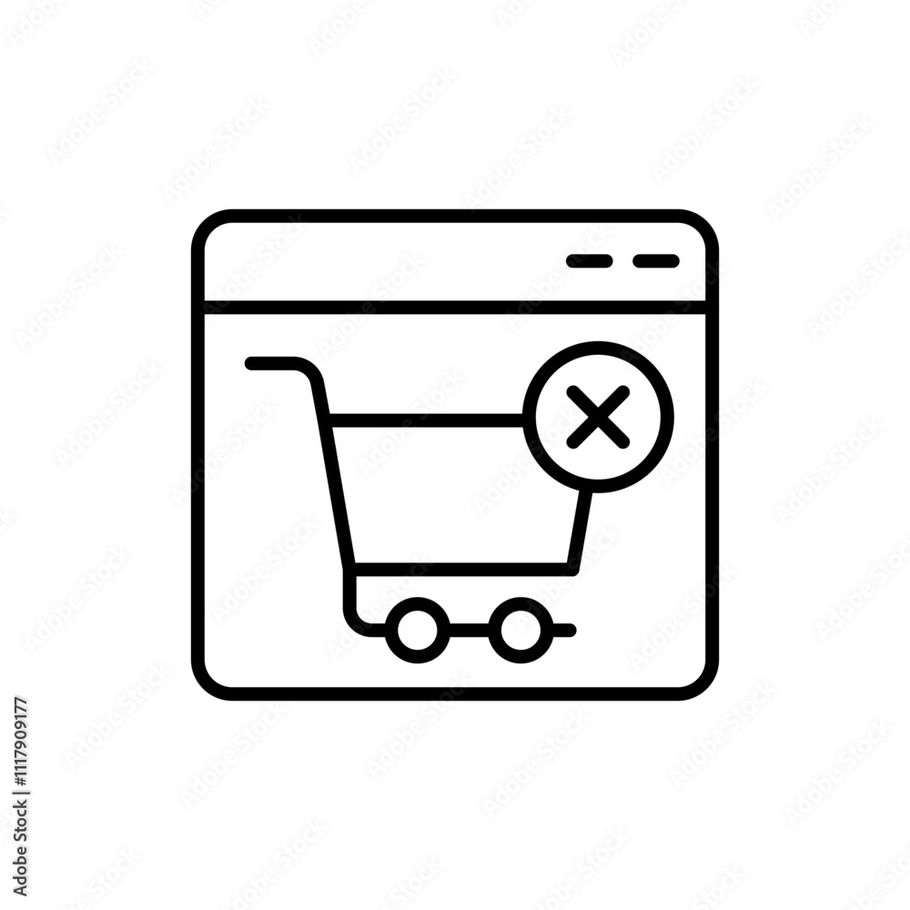 Online shop down outline icons, minimalist vector illustration ,simple transparent graphic element .Isolated on white background Online shop down outline icons, minimalist vector illustration ,simple transparent graphic element .Isolated on white background