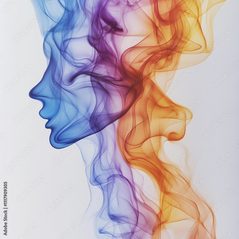colorful smoke on white background colorful smoke on white background