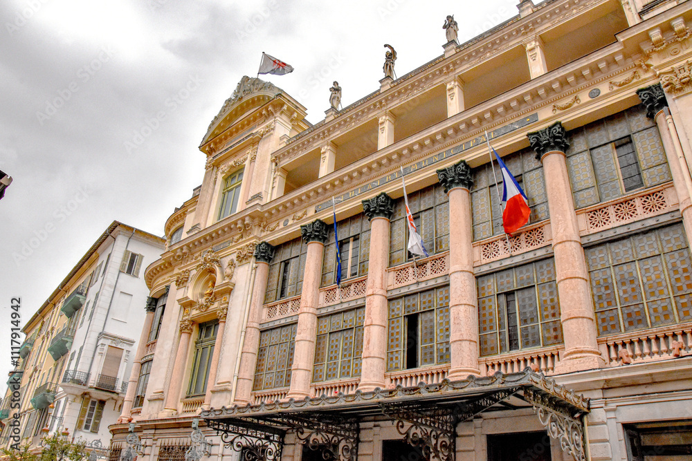 Fototapeta premium France. Nice. Cote d'Azur. Buildings and structures