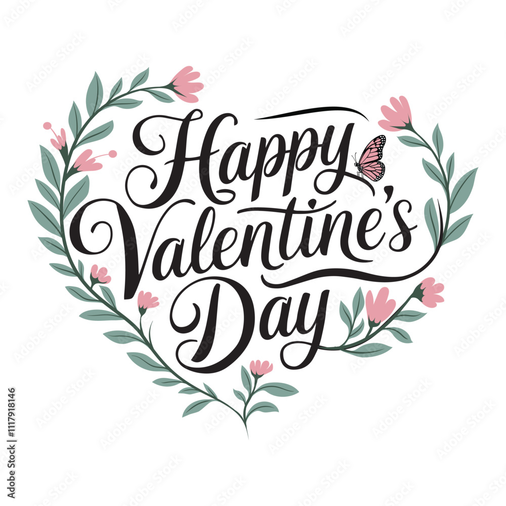 Fototapeta premium Happy valentine's day typography T-shirt design vector art