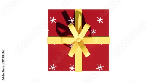 Christmas gift image illustration with white background