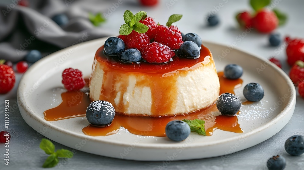 Decadent Custard Delight: A Visually Captivating Dessert Decadent Custard Delight: A Visually Captivating Dessert