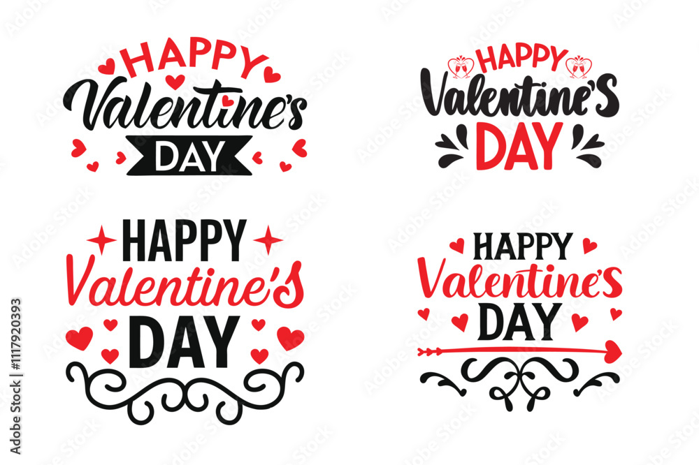 Romantic Valentine's Day Typography Designs - Perfect for Love-Themed Projects Romantic Valentine's Day Typography Designs - Perfect for Love-Themed Projects