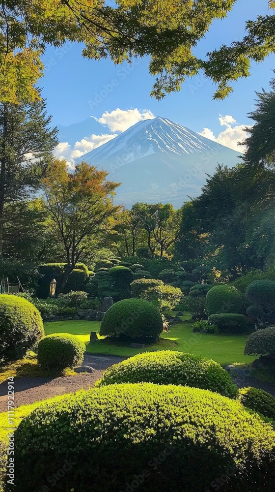 Obraz premium Experience Mt. Fuji's Lush Summer Beauty