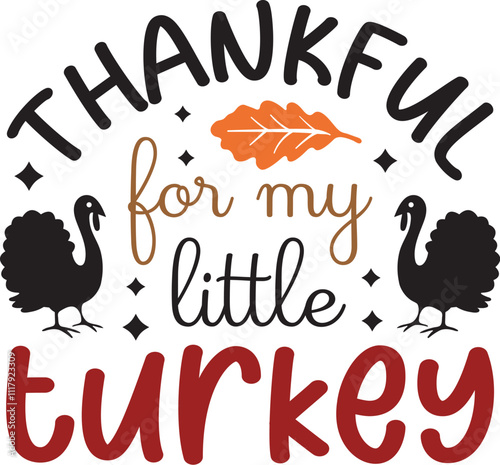 thankful for my little turkey SVG