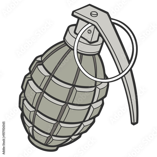 Grenade Bomb Vector Illustration