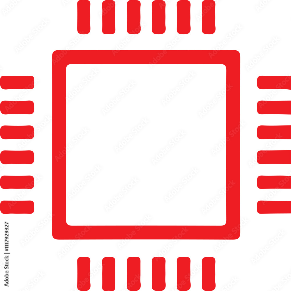 microchip, technology icon Computer processor black glyph icon on white background microchip, technology icon Computer processor black glyph icon on white background