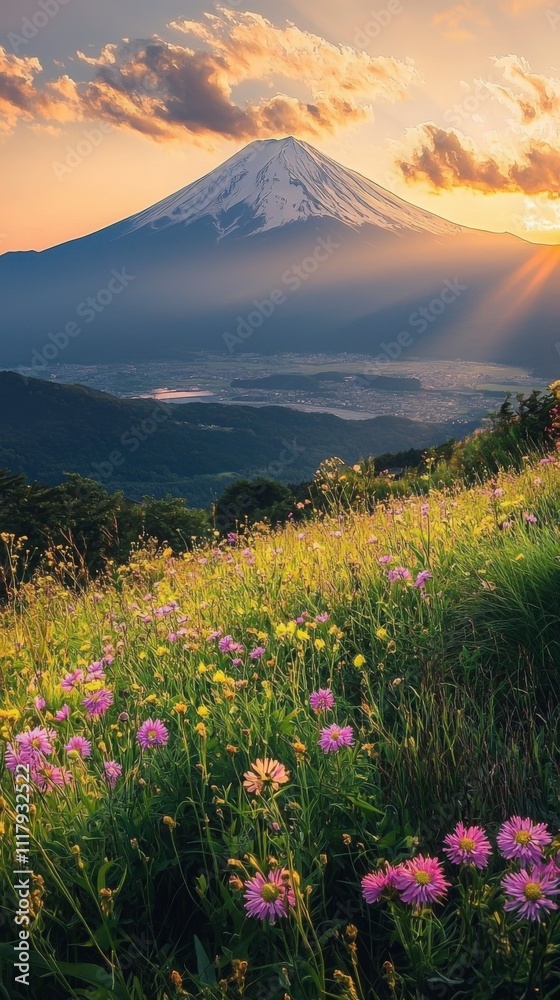Vibrant Summer at Mt. Fuji's Green Beauty Vibrant Summer at Mt. Fuji's Green Beauty