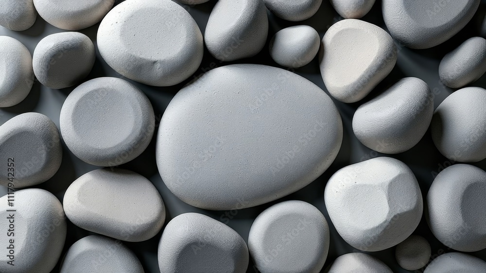 Mockup of stones around with empty center Mockup of stones around with empty center