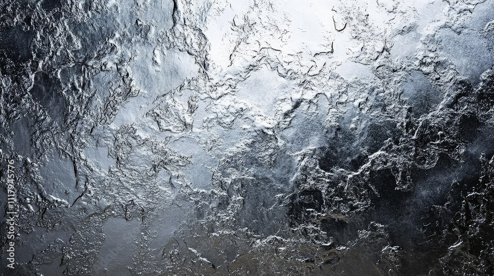 Obraz premium Shimmering Silver Metallic Surface Texture