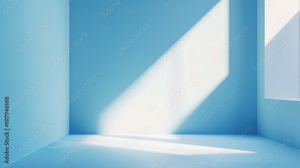 Serene Blue Interior with Soft Light and Aesthetic Vibes Serene Blue Interior with Soft Light and Aesthetic Vibes