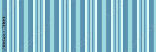 Vivid vertical background lines, stage vector fabric pattern. Workshop textile texture stripe seamless in cyan and light colors.