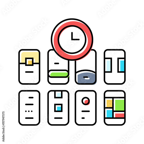 Free Download design sprint ux ui color icon vector. design sprint ux ui sign. isolated symbol illustration - GFXLoad