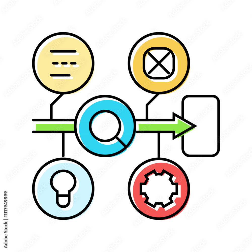 wizard of oz testing ux ui color icon vector. wizard of oz testing ux ui sign. isolated symbol illustration wizard of oz testing ux ui color icon vector. wizard of oz testing ux ui sign. isolated symbol illustration