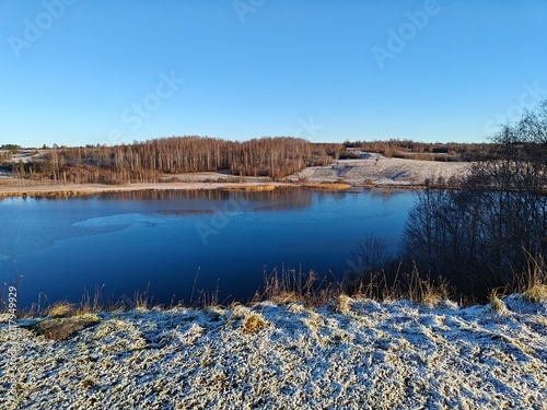 View of Lake Gorodishchenskoye in Zborsk photo