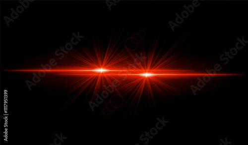 Dual red starburst. Bright intersecting beams, glowing particles, radiant light effects, warm illumination, abstract lighting design, futuristic energy, decorative visuals