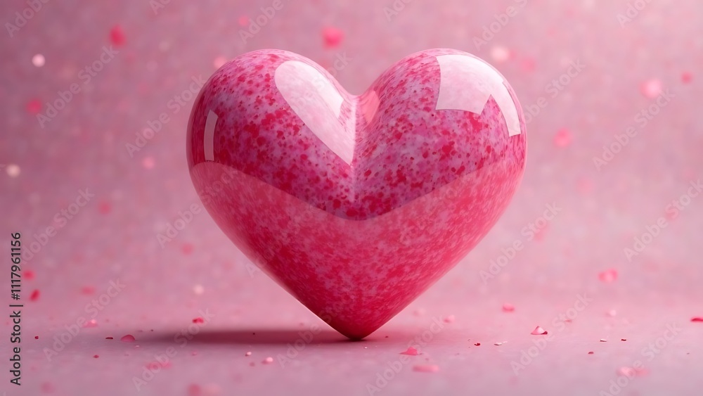 Obraz premium a shaped heart on a pristine background