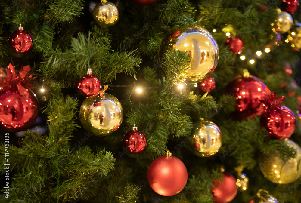 christmas decorated tree