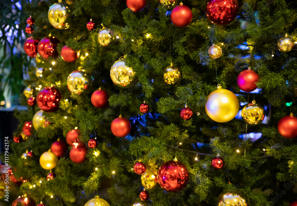 christmas decorated tree