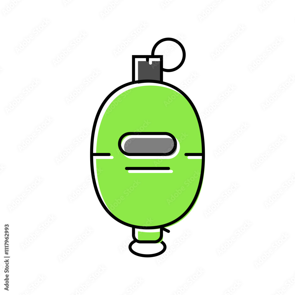 Fototapeta premium grenade paintball game color icon vector. grenade paintball game sign. isolated symbol illustration