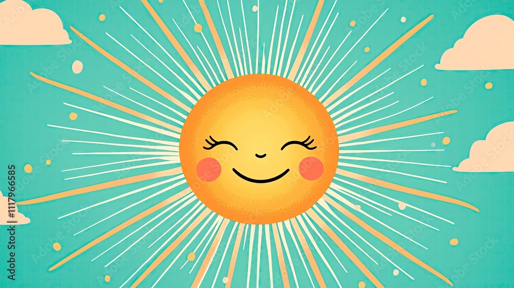 Clean line art of a glowing smile, surrounded by radiating lines, symbolizing joy as a source of light and motivation, with a pastel background and ample space minimal pastel Clean line art of a glowing smile, surrounded by radiating lines, symbolizing joy as a source of light and motivation, with a pastel background and ample space minimal pastel