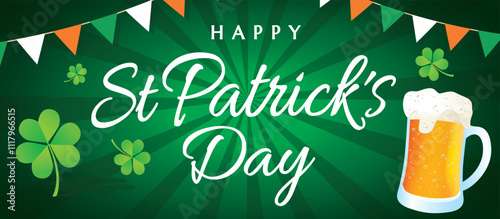 Obraz na płótnie ST PATRICK'S DAY 4 - VECTOR ILLUSTRATION w salonie