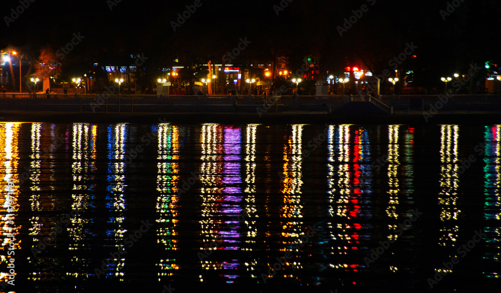 sea coast with reflection
