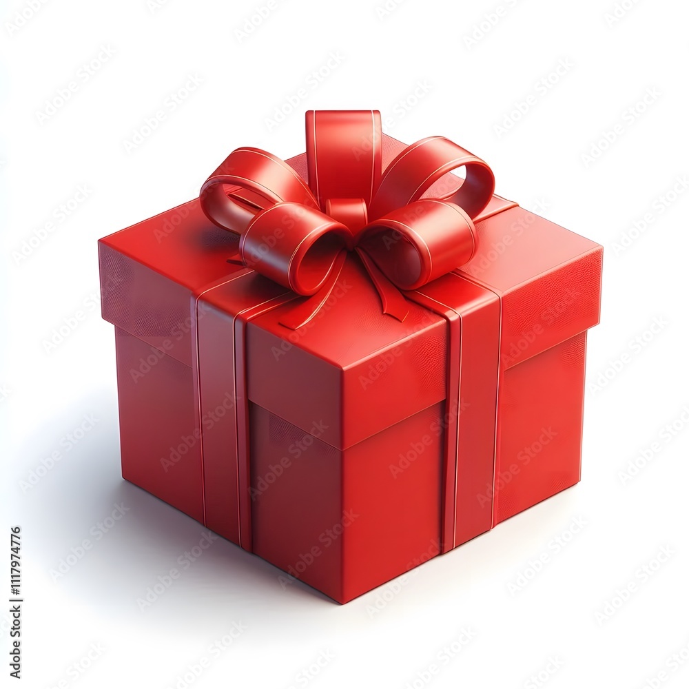 red gift box isolated on transparent background cutout red gift box isolated on transparent background cutout
