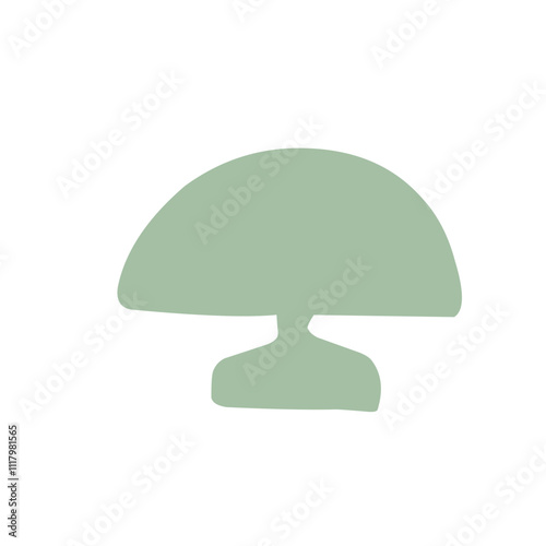 shrubbery tree simple vector illustration