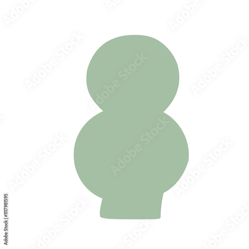 shrubbery tree simple vector illustration