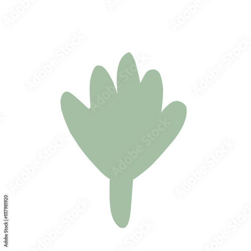 shrubbery tree simple vector illustration