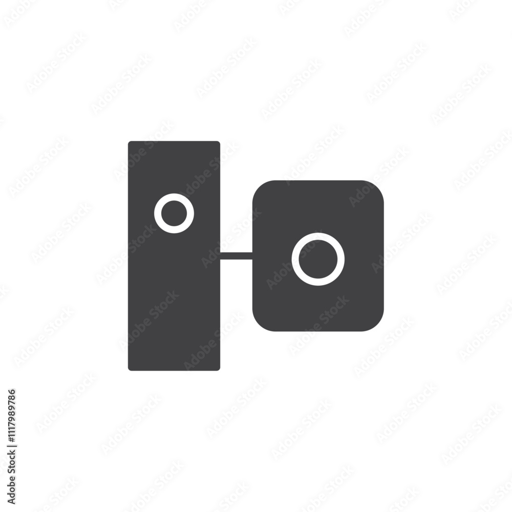 camera Copro icon flat and simple set design camera Copro icon flat and simple set design