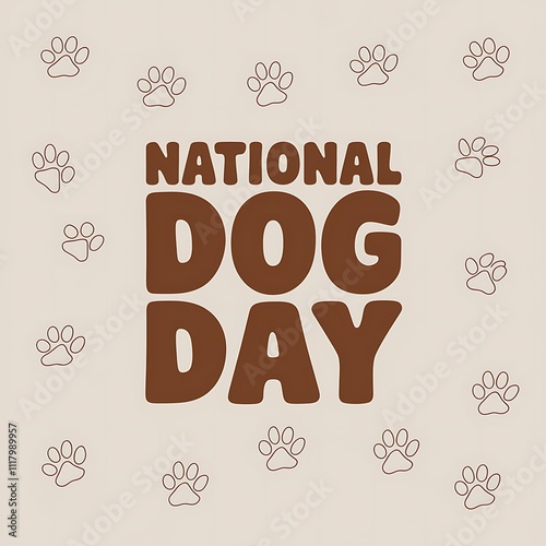 Celebrating National Dog Day with Paw Prints photo