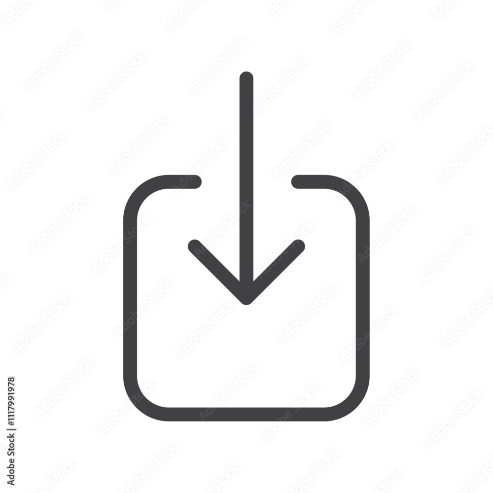 Download icon flat and simple set design Download icon flat and simple set design