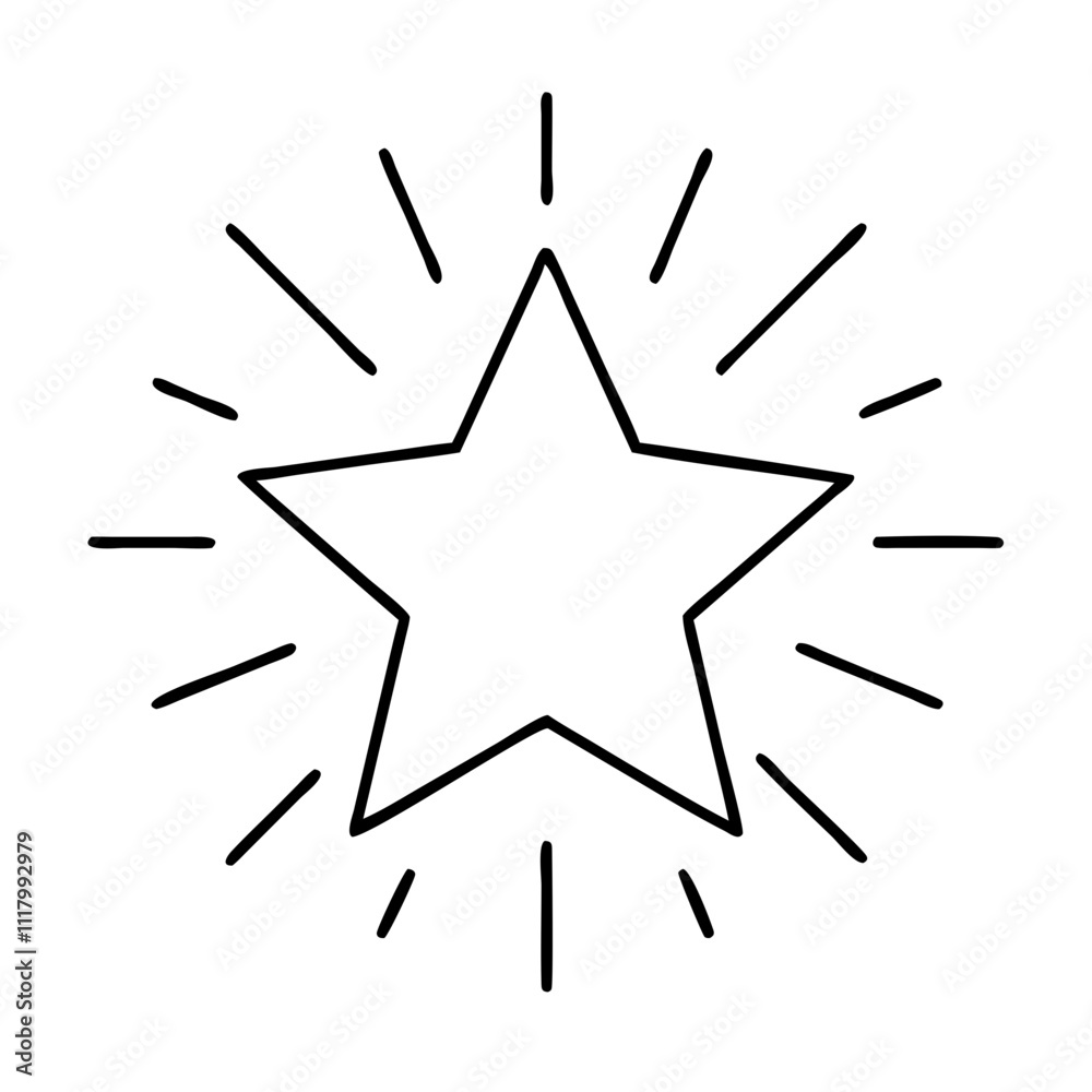 bright star icon, new year illustration, new year icon - simple black line art of bright star, symbolizing new year celebrations. new year vector. bright star icon, new year illustration, new year icon - simple black line art of bright star, symbolizing new year celebrations. new year vector.