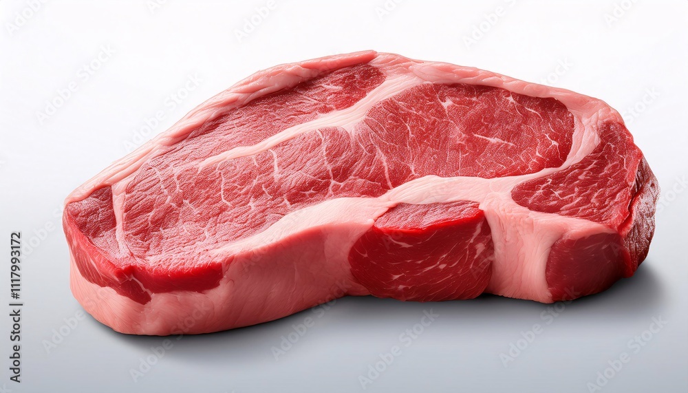 Close-up of marbled beef steak cut Close-up of marbled beef steak cut