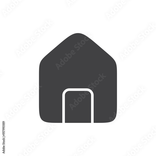 House icon flat and simple set design