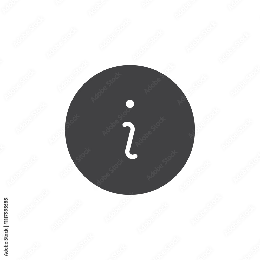 Information icon flat and simple set design Information icon flat and simple set design