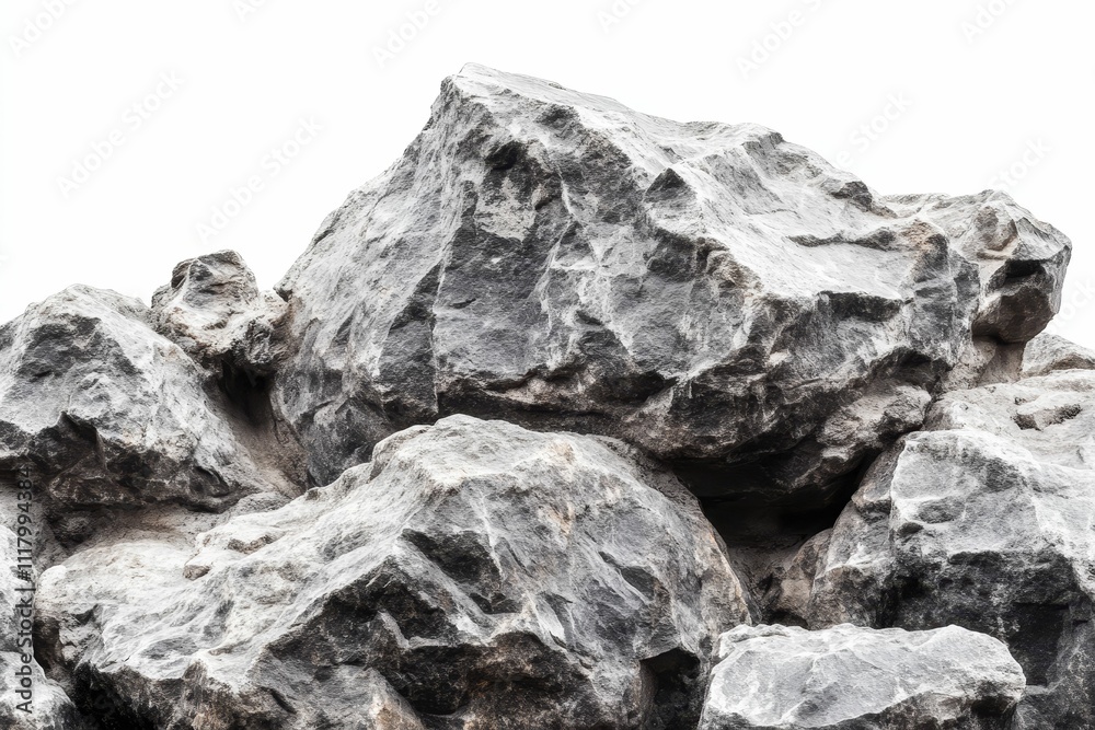 Gray rocks, various sizes, textured surfaces. Gray rocks, various sizes, textured surfaces.