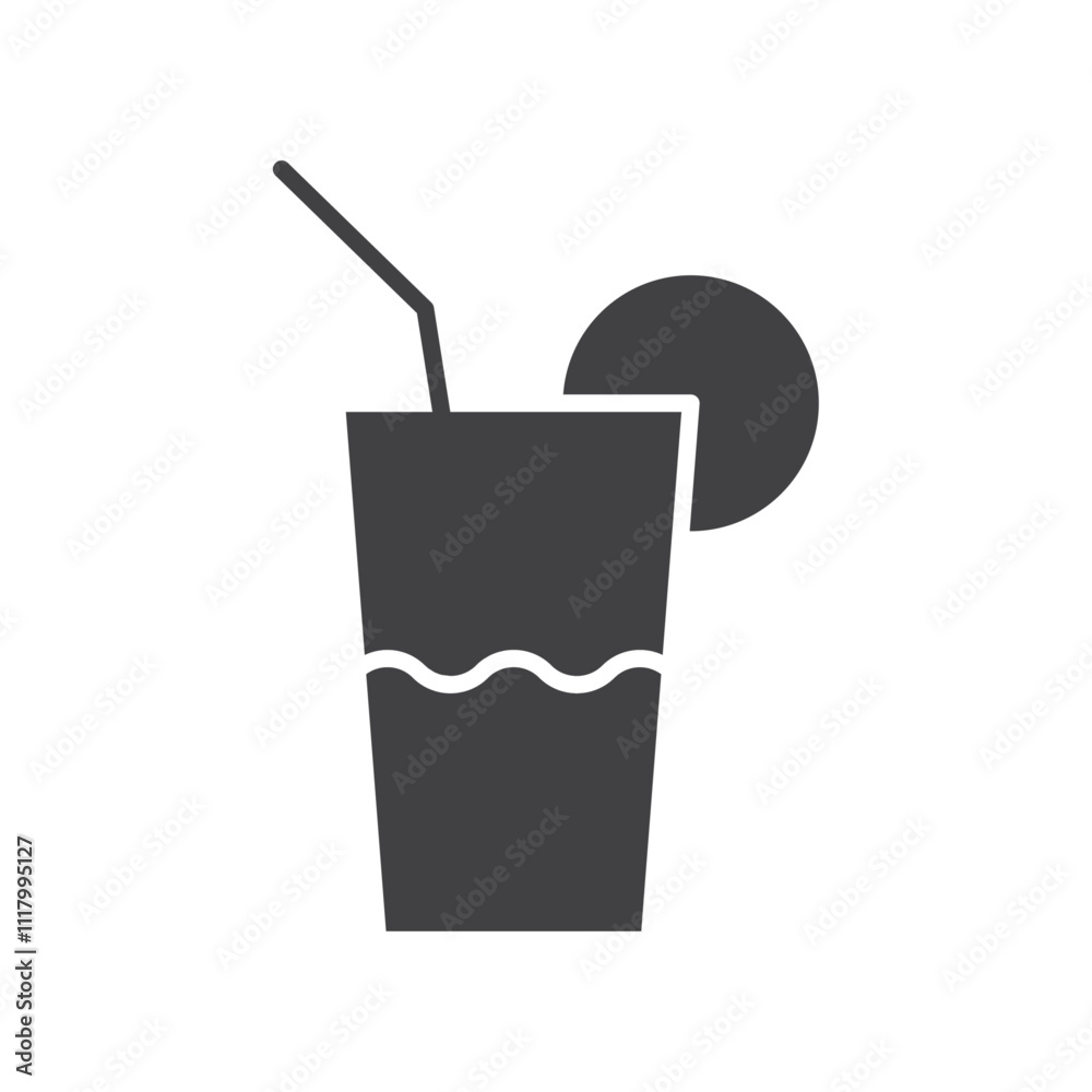 Orange juice icon flat and simple set design Orange juice icon flat and simple set design