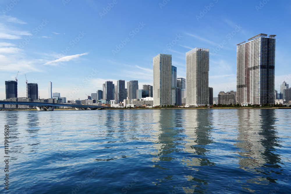 Naklejka premium 晴海のタワーマンション群