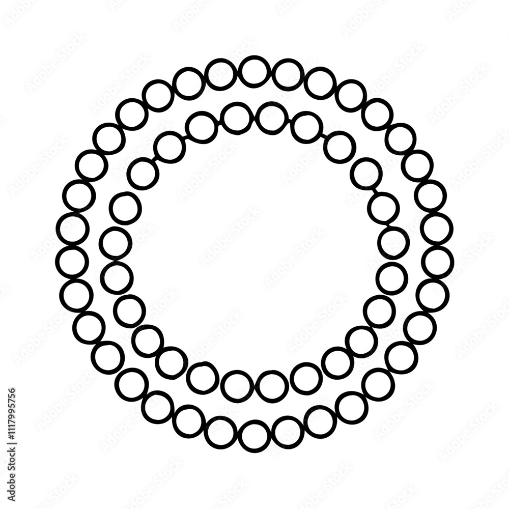gold beads icon, new year illustration, new year icon - simple black line art of gold beads, symbolizing new year celebrations. new year vector. gold beads icon, new year illustration, new year icon - simple black line art of gold beads, symbolizing new year celebrations. new year vector.