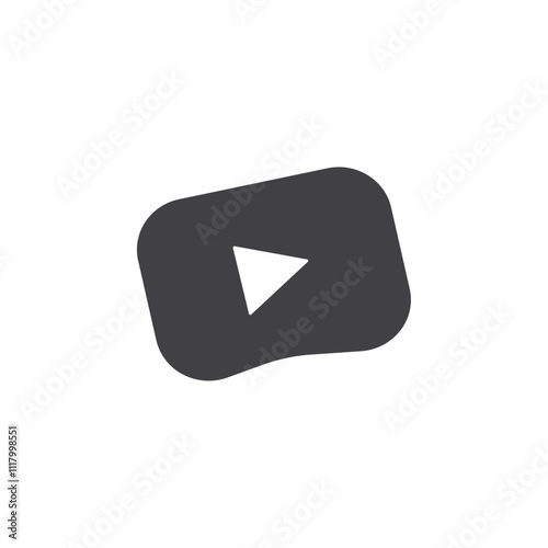 Youtube kids icon flat and simple set design