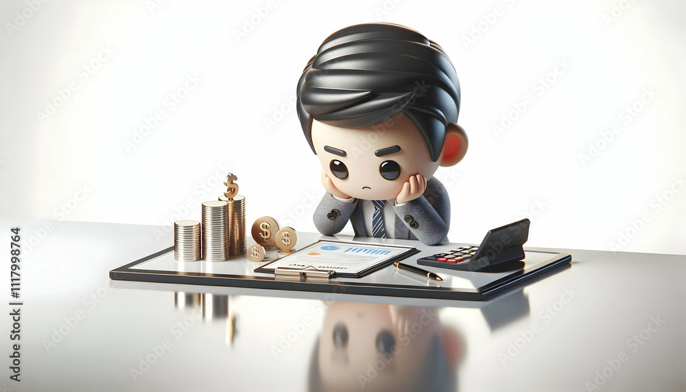 3D Business executive feeling overwhelmed with strategic planning on plain background copy space concept as Business executive feels overwhelmed while engaging in strategic planning on a plain backgro 3D Business executive feeling overwhelmed with strategic planning on plain background copy space concept as Business executive feels overwhelmed while engaging in strategic planning on a plain backgro