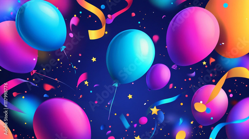 Happy new year 2025 background banner. Premium vector design for Happy New Year 2025 greetings and celebrations. photo