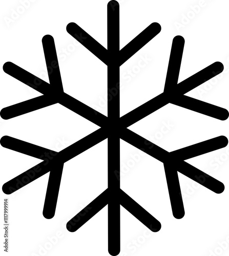 snowflake on a white background