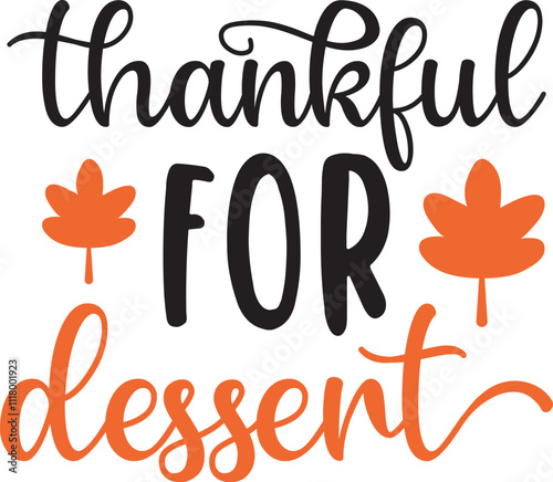 thankful for dessert SVG
